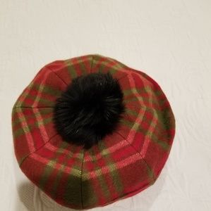 Burberry Plaid  Beret